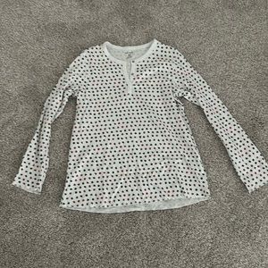 Christmas Red and Green stars Roller Rabbit Pj top